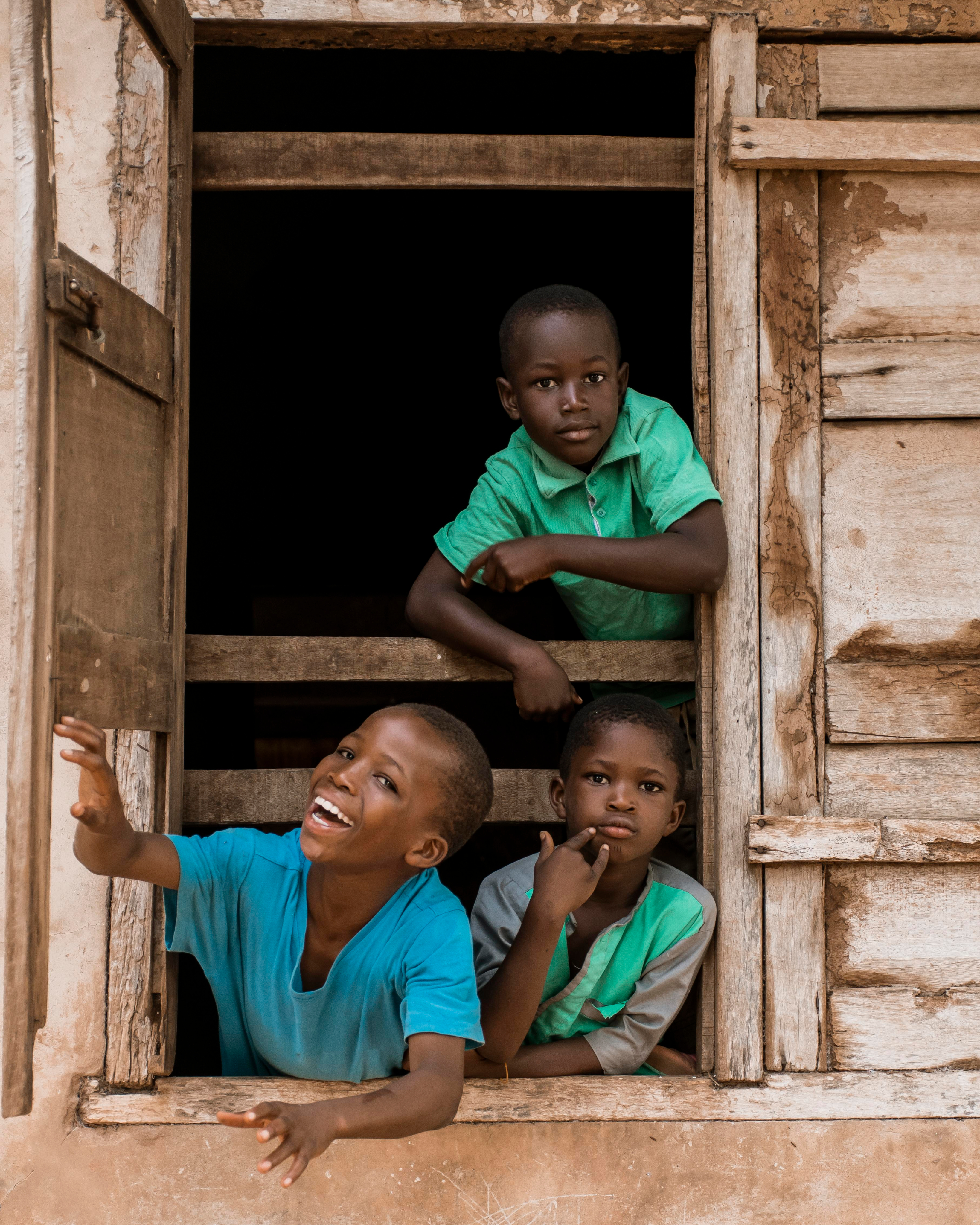A student in a classroom in Nigeria