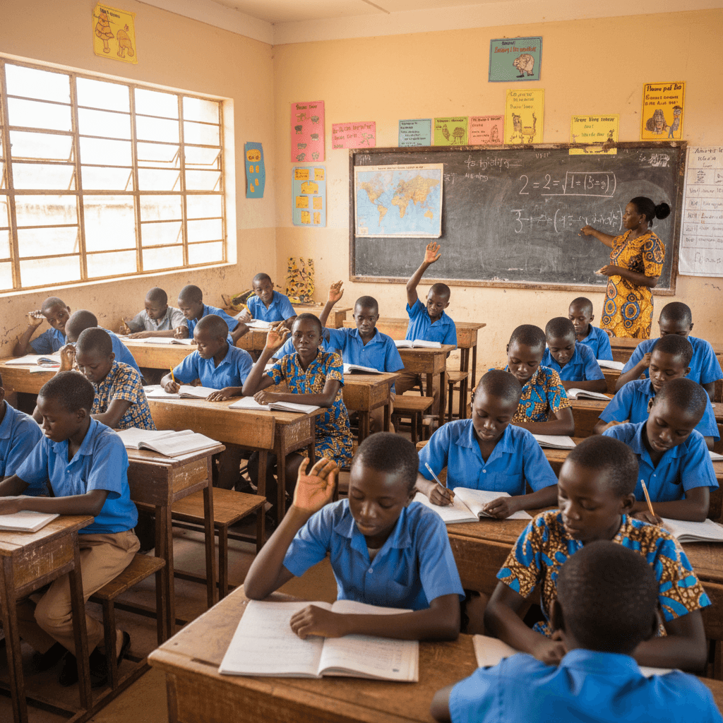 Classroom with students